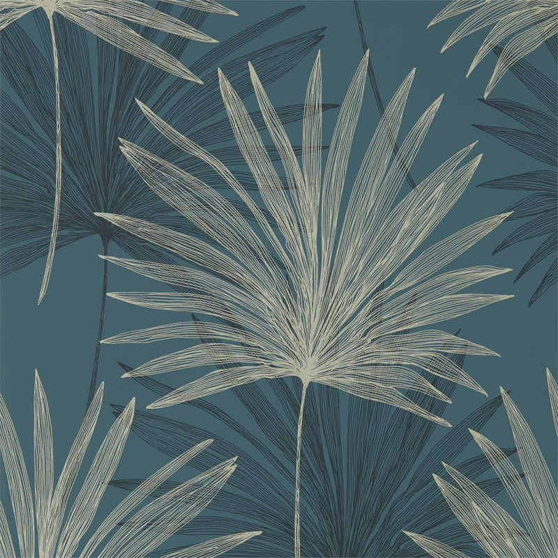 Mitende Wallpaper, Ink/Platinum