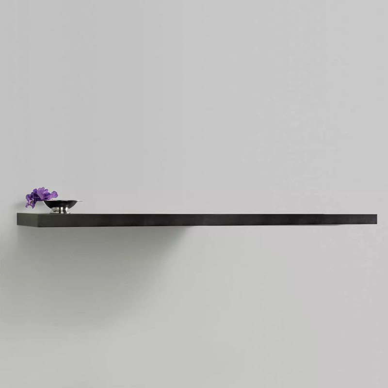 72" Floating Shelf Wall Mounted Hidden Brackets Home Storage, MDF Construction