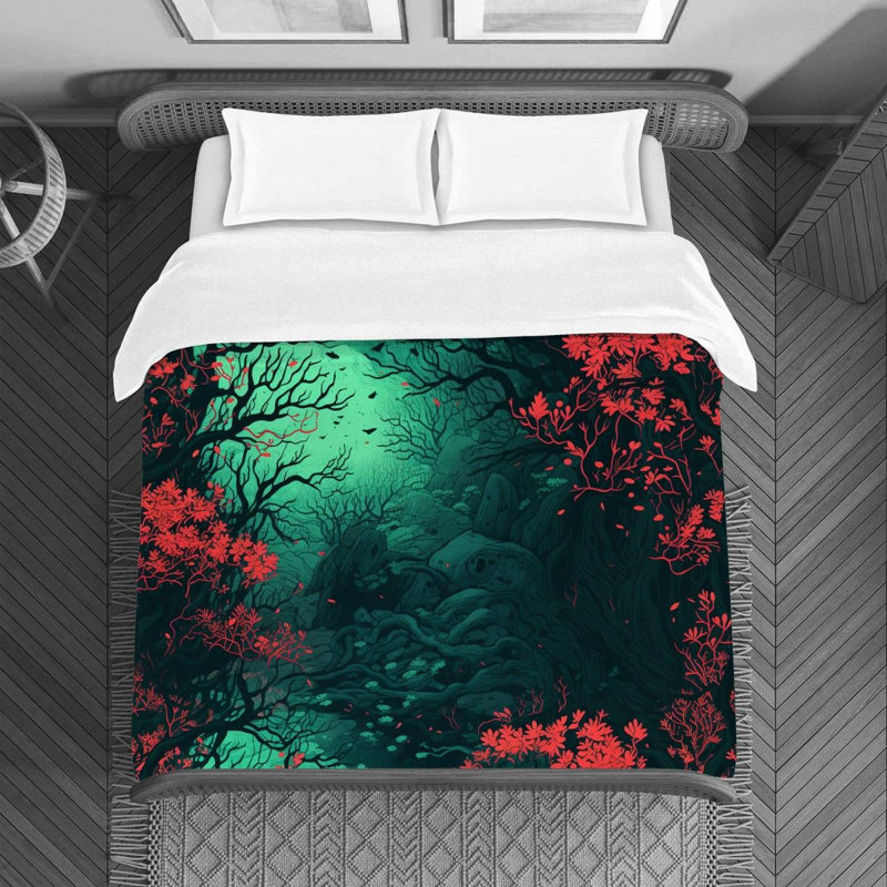 Fairytale Scenery Duvet Cover, Queen Duvet Cover