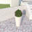 Steveda Modern Tall Tapered Round Fiberstone Planter – Handmade MGO Clay Plant Pot with Drainage Holes for Indoor & Outdoor Use-1761682615-1761682616