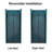34 To 35-3/8 In. W X 72 In. H Bi-Fold Semi-Frameless Shower Doors With Clear Glass