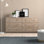 Commode double 6 tiroirs l 56,34 po Clanton