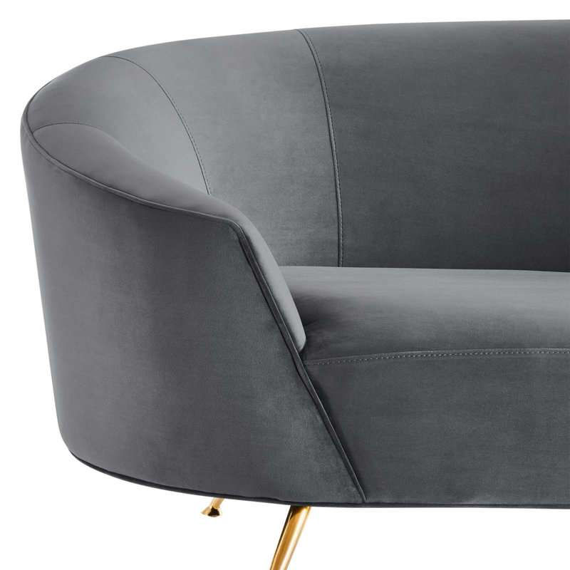 Canapé Marchesa, Velours gris