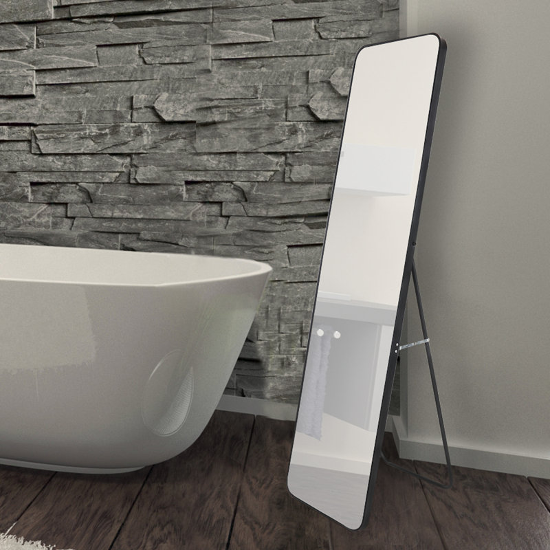 Freestanding Mirror, Black