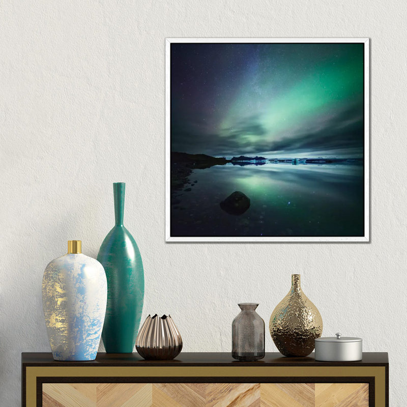 Matteo Colombo - Print on Canvas, 45.72 cm H x 45.72 cm W, White Floater Framed