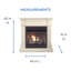 Foyer double au gaz Duluth Forge - 32 000 BTU-21133376-48414374-48414376