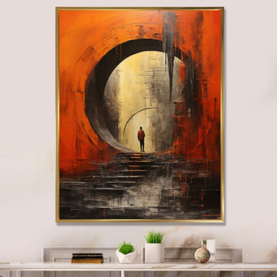 " Orange Tunnel Whispering Echoes Mixed II "