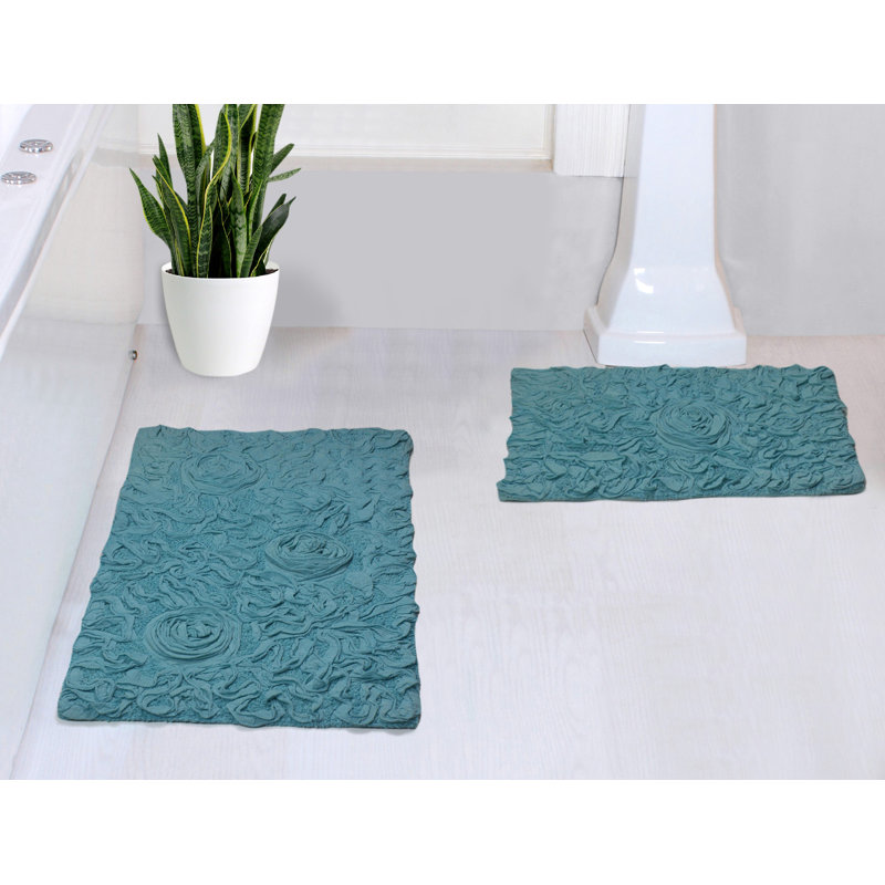 Tapis pour salle de bain Schœnberger (ensemble de 2), Bleu