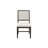 Nanett Two Wood Modern Kitchen Table Chairs, Dining Seats, Black