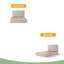 Structure de lit grand en bois avec tête de lit tapissier en tissu Boucle