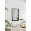 Miroir mural avec cadre en métal