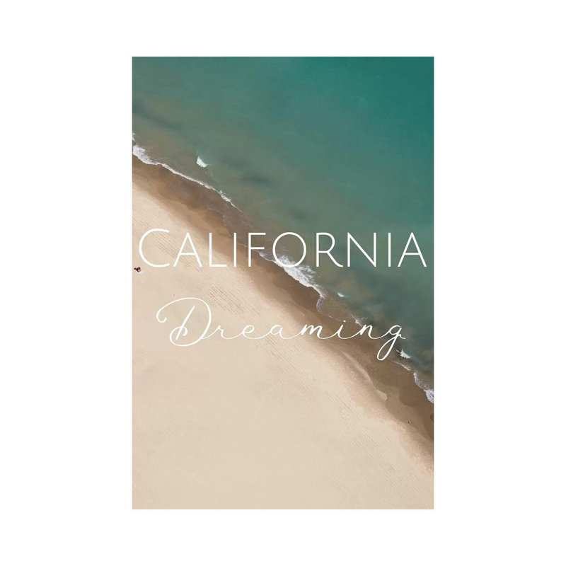 California Dreaming - Print on Canvas, Wrapped Canvas, 20.32 cm H x 30.48 cm W