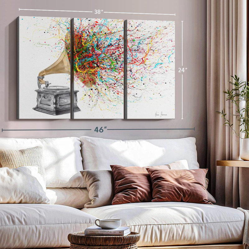 «Turn It Up» sur toile, H 24 po x l 38 po x P 1,25 po