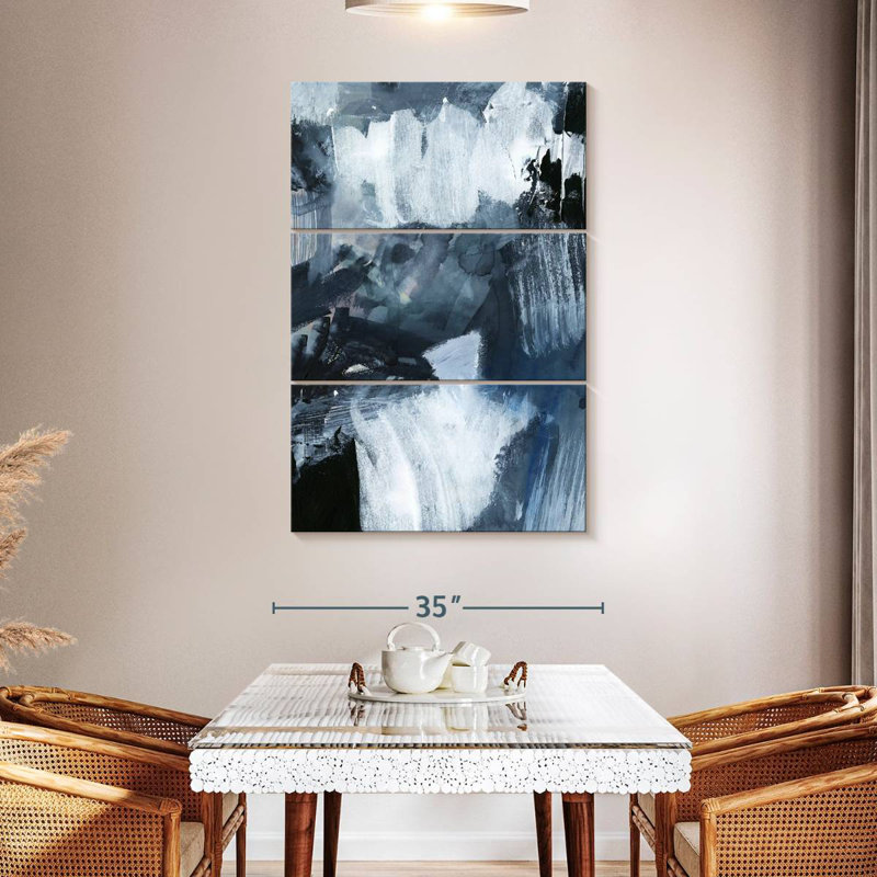 Avery Composition In Blue II, 57" H x 36" W