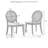 Katia 4-piece Upholstered Cane-back Dining Chair Set