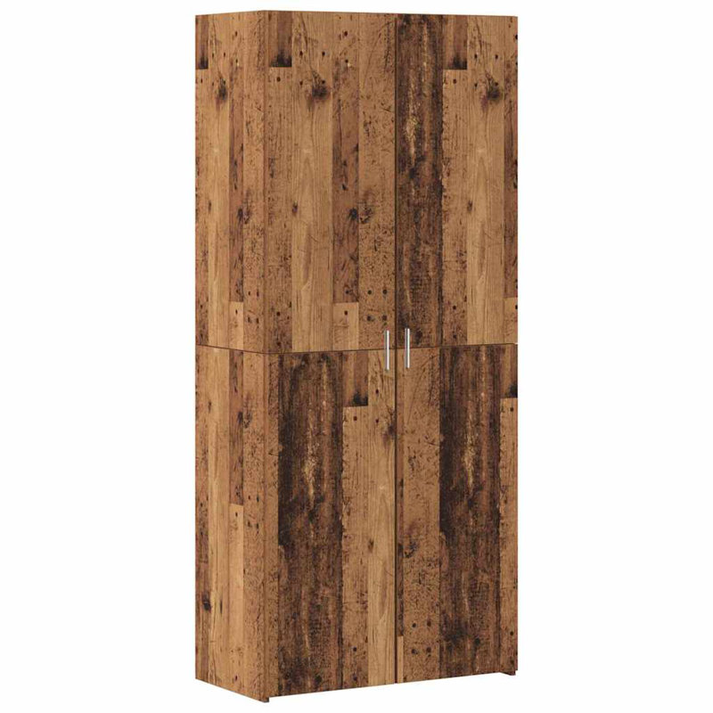 Storage Cabinet 80 X 42.5 X 225 Cm Engineered Wood, Old Wood