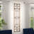 Wood Distressed Ornamental Panel Scroll Cream Wall Decor with Bronze Metal Wire Details