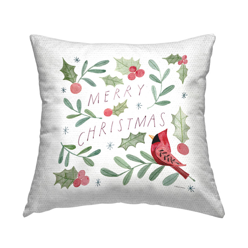 Coussin d'extérieur doux et fantaisiste imprimé par Rachel Nieman