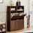 Shoe Cabinet Storage for Entryway Hidden Shoes Storage Cabinet with 2 Flip Drawers, Tall Free Standing Shoe Organizer Rack-413866444-413866443