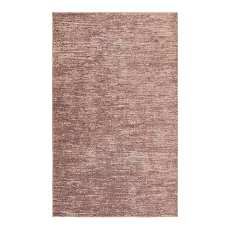 Tapis en chenille Power Loom brun, Rectangle de 5 pi x 8 pi