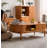 Scandinavian Solid Wood Coffee Table: Single - Drawer Utility