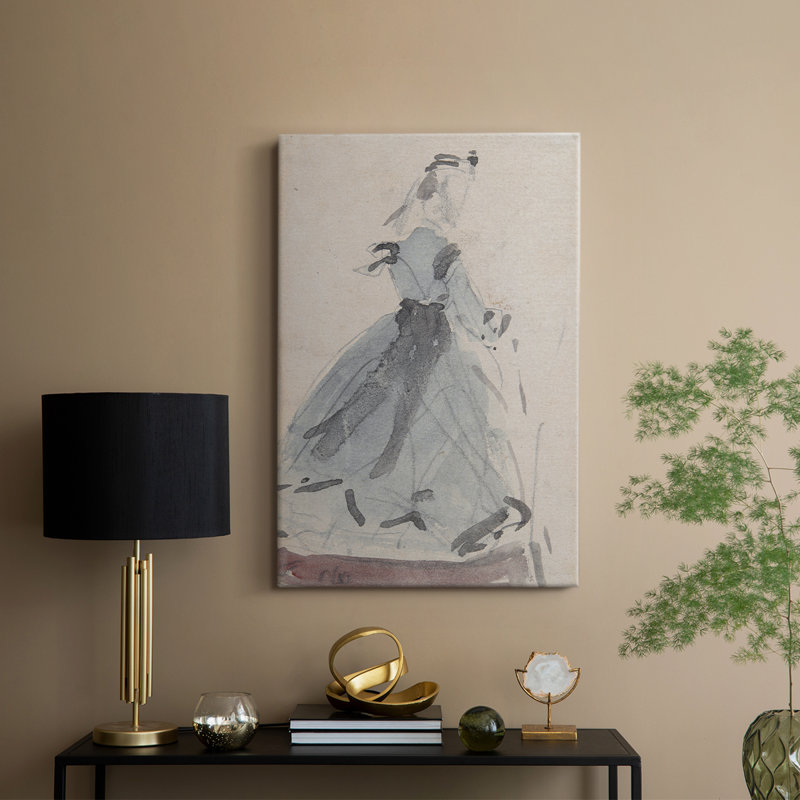 Croquis rétro Lxxxix - galerie Cavas, H 18 po x l 12 po