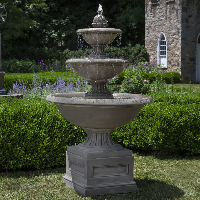 Fontaine de jardin en béton Fonthill, Bronze cuivré
