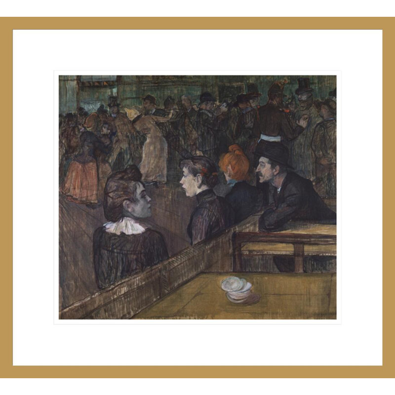 «Moulin de la Galette» par Henri de Toulouse-Lautrec, impression giclée encadrée, H 17,75 po x l 19,39 po