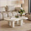 Ensemble de 2 tables basses modernes Modern White