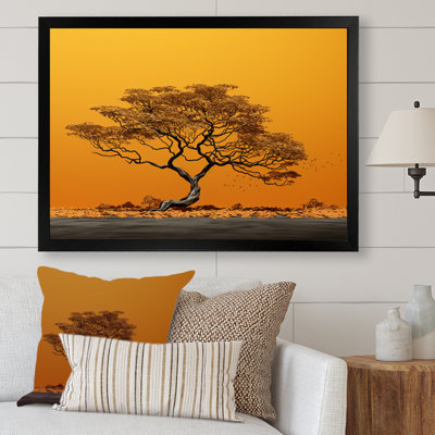 Arbre africain sur l'arbre, reproduction sur toile