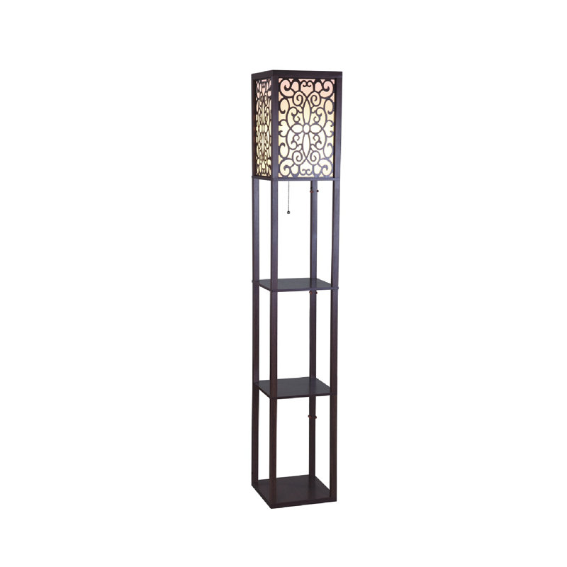 Tilley 63'' Column Floor Lamp, Brown