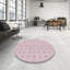 Tapis de zone rose à motif-850821050