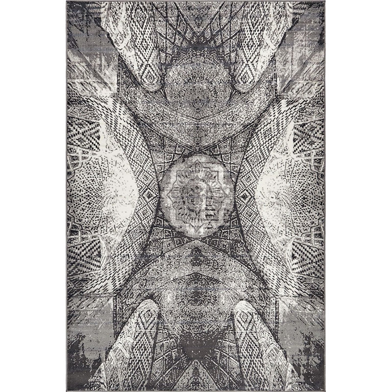 Ahron Ikat Indoor Rug, Rectangle 3'3" x 5'3"