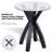 Montana Criss Cross Base Glass Top Table in Black-1278861938