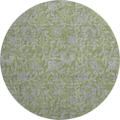 Premium Machine Washable Prisco Olive Rug