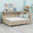 Daybed With Storage Shelves And 3 Drawers-1512725102