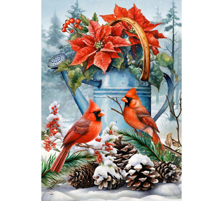 Drapeau de l'arrosoir d'hiver