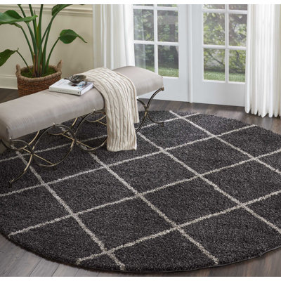 Tapis gris anthracite Secelia