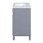 Meuble-lavabo moderne avec lavabo supérieur, 2 portes à fermeture douce et 2 tiroirs-1626817895