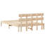 Vidaxl Bed Frame With Headboard Solid Pine Wood-113971119-113971125