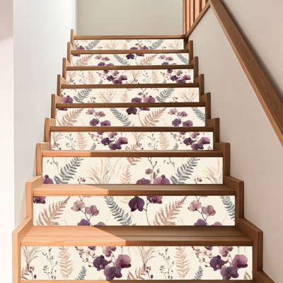Peel and Stick Wallpaper Contact Paper Elegant Ivory Botanical Print Self Adhesive and Removable 17.7in x 118in(45x300cm)