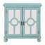 Armoire décorative Anik, 2 portes en verre incrustées de miroirs, bois-114018904