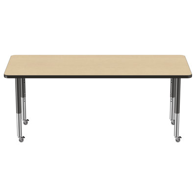 Rectangle T-Mold Adjustable Height Activity Table