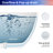 63" Freestanding Soaking Solid Surface Bathtub in White