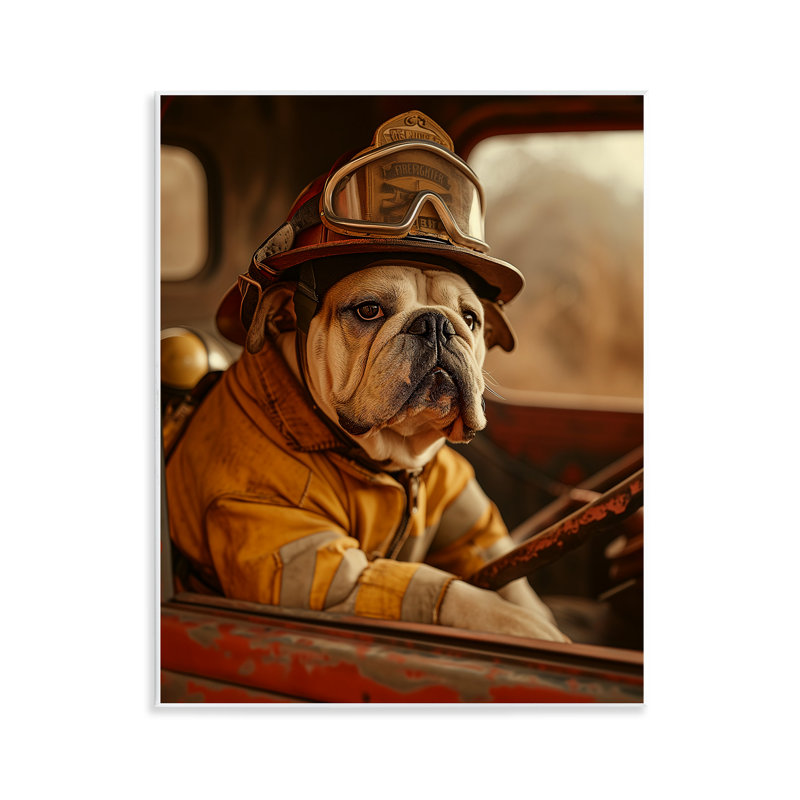 «Rustic Bulldog Fireman», art mural par Ray Heere