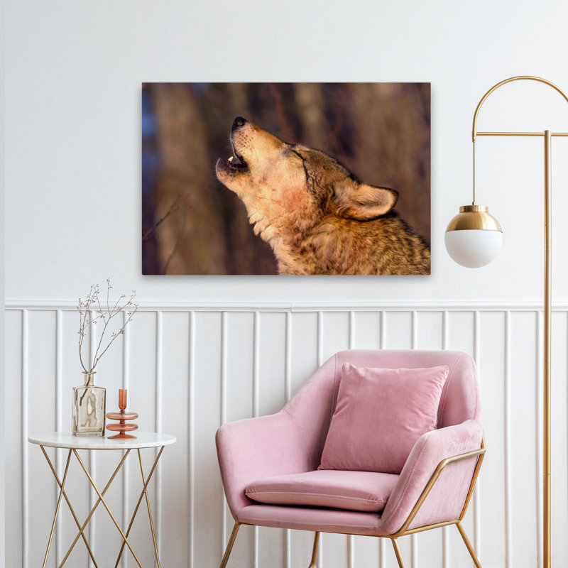 Lonesome Howl - photographie animaux, loups, art, H 36 po x l 24 po