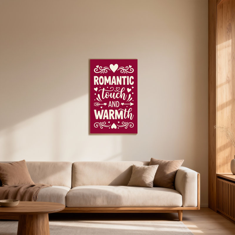 Conception romantique et chaleureuse de la Saint-Valentin, H 18 po x l 12 po