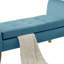 Banc bleu avec rangement Myaisha Finn