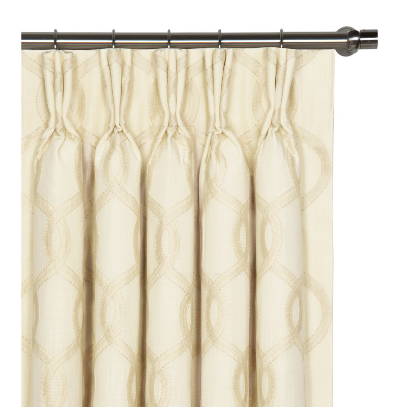 Panneau de rideau simple Gresham, Crème, L 20 po x L 96 po