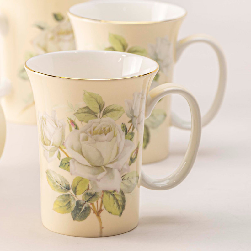 Grande tasse à café en porcelaine tendre. Iceberg, ensemble de 2
